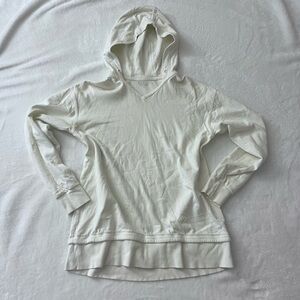 Athleta Cream Hooded Top
